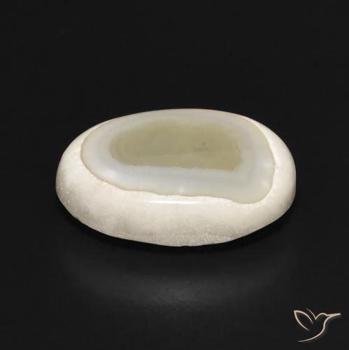 Agate Gemstone in 16 x 12 mm (calibrated) Size for Sale, Agate Stone in Multicolor White Color