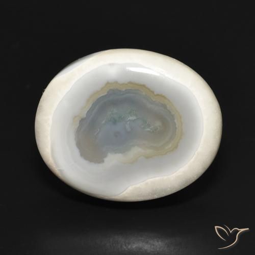 20.05ct Natural Multicolor White Agate, Oval, Opaque