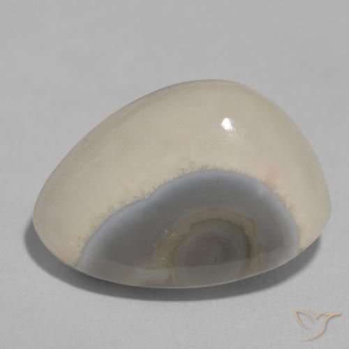 11.22ct Natural White Cream Agate, Fancy, Opaque