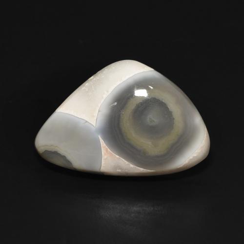 11.86ct Natural Multicolor White Agate, Fancy, Opaque