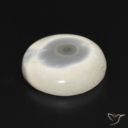 Agate Gemstone in 18 mm (calibrated) Size for Sale, Agate Stone in Multicolor White Color