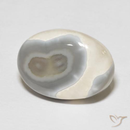14.42 ct Multicolor Agate Stone, Natural Agate in Oval Cabochon Shape for Sale