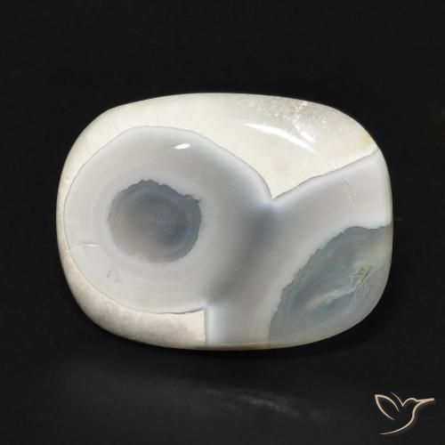 8.05ct Natural Multicolor White Agate, Cushion, Opaque