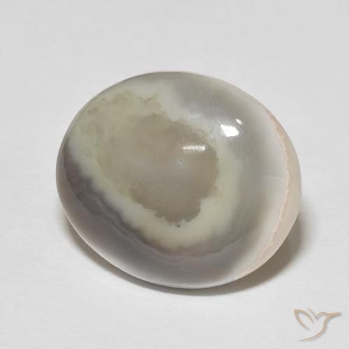 11.77 ct Multicolor Agate Stone, Natural Agate in Oval Cabochon Shape for Sale