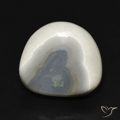 14.42ct Natural Multicolor White Agate, Fancy, Opaque
