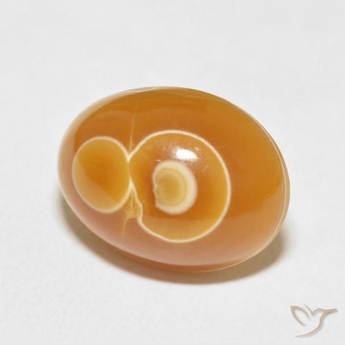 11.58 ct Multicolor Agate Stone, Natural Agate in Oval Cabochon Shape for Sale