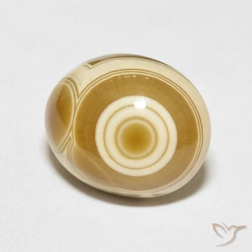 11.77 ct Multicolor Agate Stone, Natural Agate in Oval Cabochon Shape for Sale