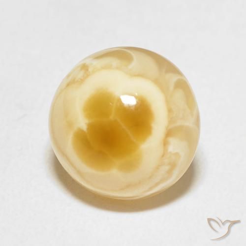 5.40 ct Multicolor Agate Stone, Natural Agate in Round Cabochon Shape for Sale