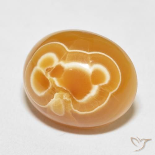 16.86 ct Multicolor Agate Stone, Natural Agate in Oval Cabochon Shape for Sale