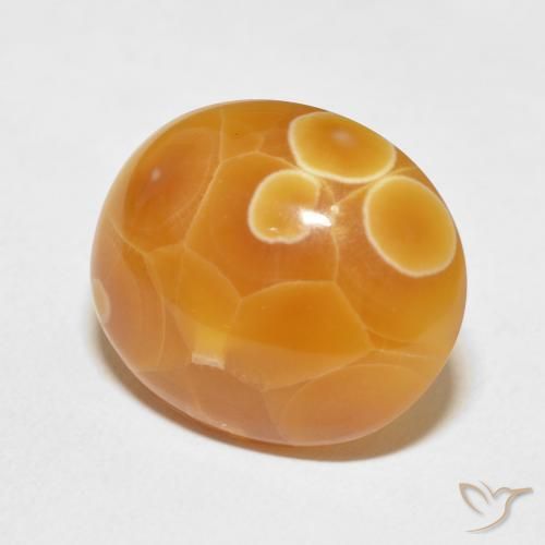 17.46 ct Multicolor Agate Stone, Natural Agate in Oval Cabochon Shape for Sale
