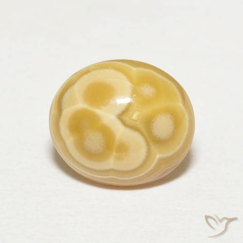 2.92 ct Multicolor Agate Gemstone, Agate Gem in Oval Cabochon Shape for Sale.