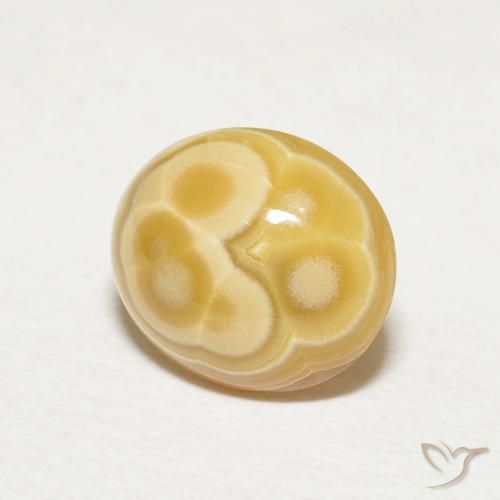 2.92 ct Multicolor Agate Stone, Natural Agate in Oval Cabochon Shape for Sale