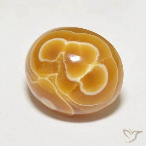 14.32 ct Multicolor Agate Stone, Natural Agate in Oval Cabochon Shape for Sale