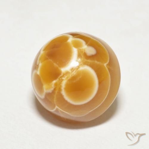 12.87 ct Multicolor Agate Stone, Natural Agate in Round Cabochon Shape for Sale