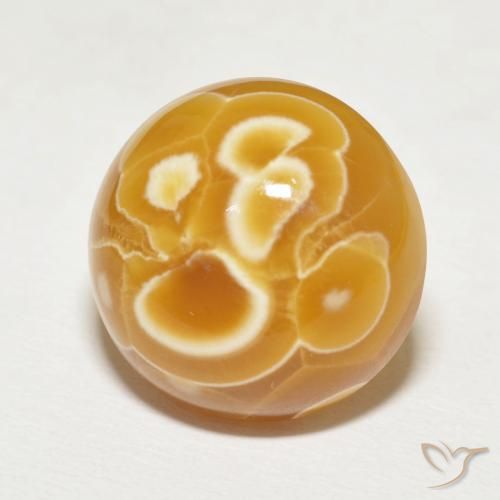 18.21 ct Multicolor Agate Stone, Natural Agate in Round Cabochon Shape for Sale