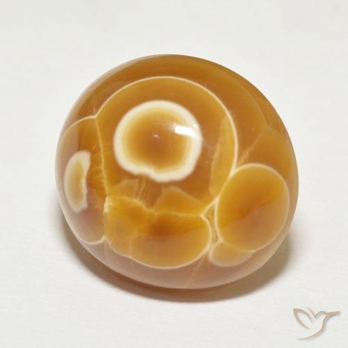 24.27 ct Multicolor Agate Stone, Natural Agate in Round Cabochon Shape for Sale