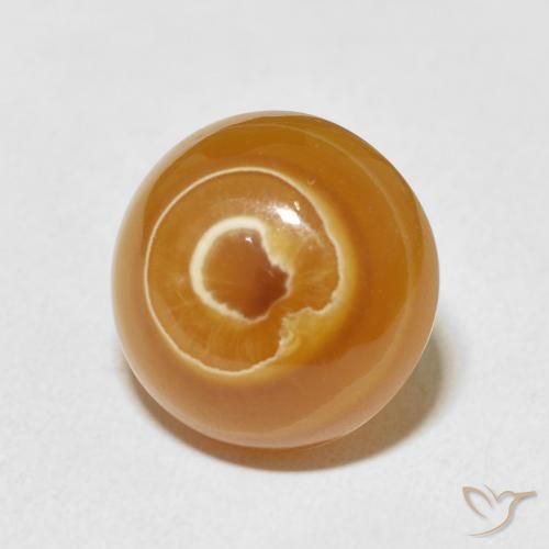 12.76 ct Multicolor Agate Stone, Natural Agate in Round Cabochon Shape for Sale