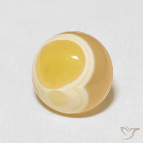 8.38 ct Multicolor Agate Stone, Natural Agate in Round Cabochon Shape for Sale