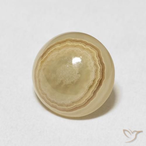 4.81 ct Multicolor Agate Stone, Natural Agate in Round Cabochon Shape for Sale