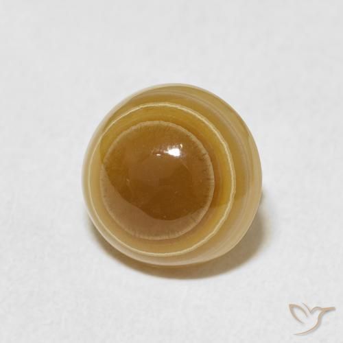 3.80 ct Multicolor Agate Stone, Natural Agate in Round Cabochon Shape for Sale
