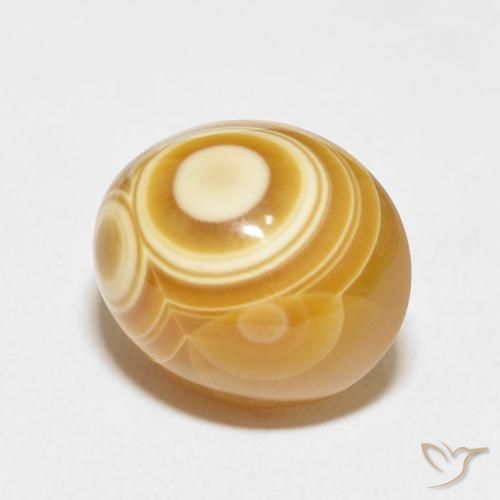 16.20 ct Multicolor Agate Stone, Natural Agate in Oval Cabochon Shape for Sale