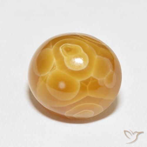 18.75 ct Multicolor Agate Stone, Natural Agate in Oval Cabochon Shape for Sale
