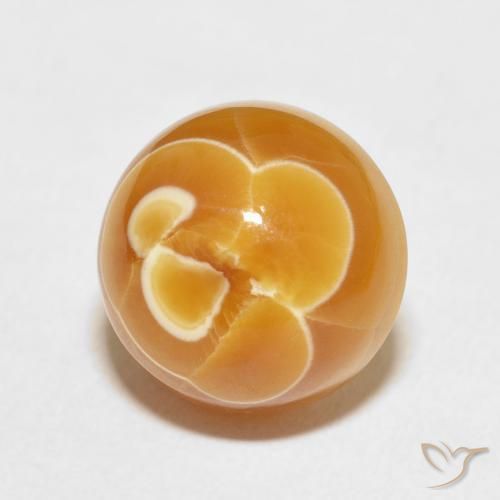 12.69 ct Multicolor Agate Stone, Natural Agate in Round Cabochon Shape for Sale