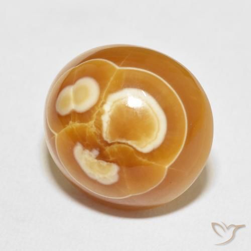 19.53 ct Multicolor Agate Stone, Natural Agate in Oval Cabochon Shape for Sale