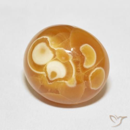 17.46 ct Multicolor Agate Stone, Natural Agate in Oval Cabochon Shape for Sale