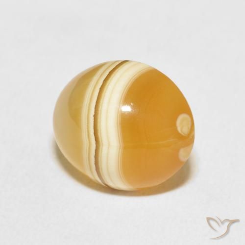 7.95 ct Multicolor Agate Stone, Natural Agate in Oval Cabochon Shape for Sale