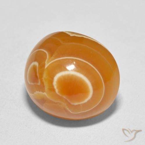 11.90 ct Multicolor Agate Stone, Natural Agate in Oval Cabochon Shape for Sale