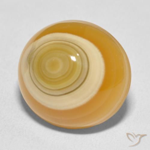 14.98 ct Multicolor Agate Stone, Natural Agate in Oval Cabochon Shape for Sale