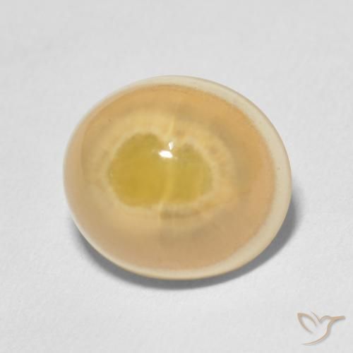 7.51 ct Multicolor Agate Stone, Natural Agate in Oval Cabochon Shape for Sale