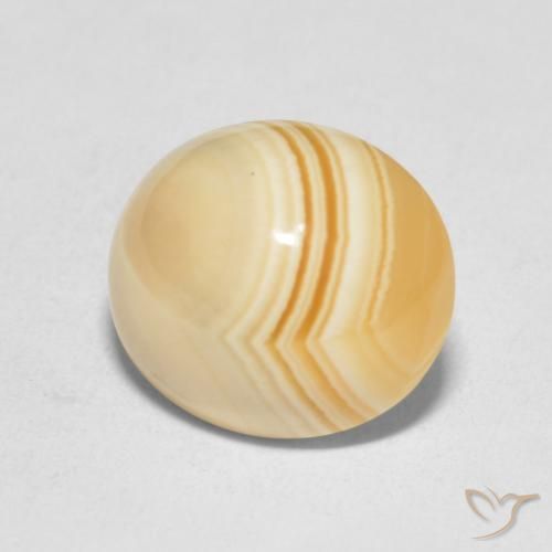 7.81 ct Multicolor Agate Stone, Natural Agate in Oval Cabochon Shape for Sale