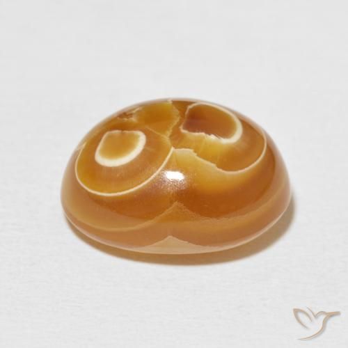 Agate Gemstone in 16.4 x 13 mm Size for Sale, Agate Stone in Multicolor Color