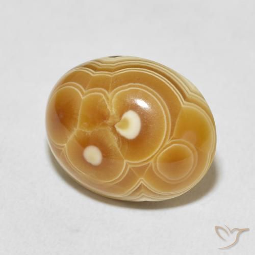 12.06 ct Multicolor Agate Stone, Natural Agate in Oval Cabochon Shape for Sale