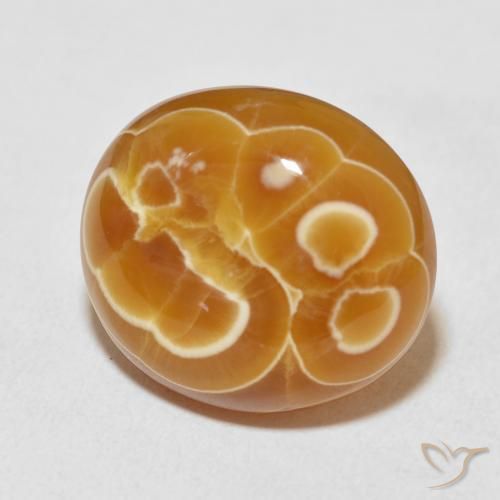 21.45 ct Multicolor Agate Stone, Natural Agate in Oval Cabochon Shape for Sale