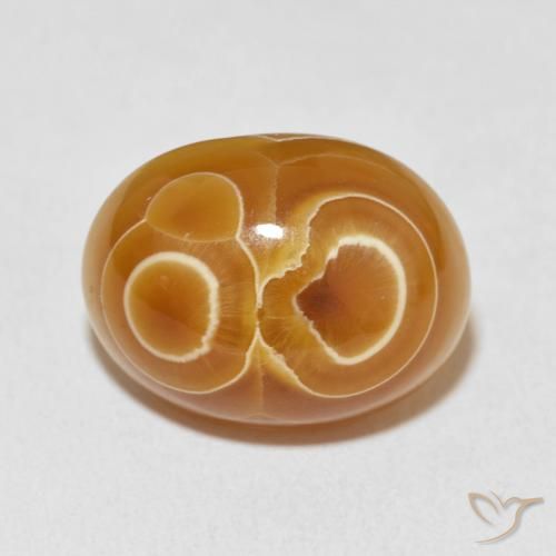 18.67ct Natural Multicolor Agate, Oval, Opaque, Photo A