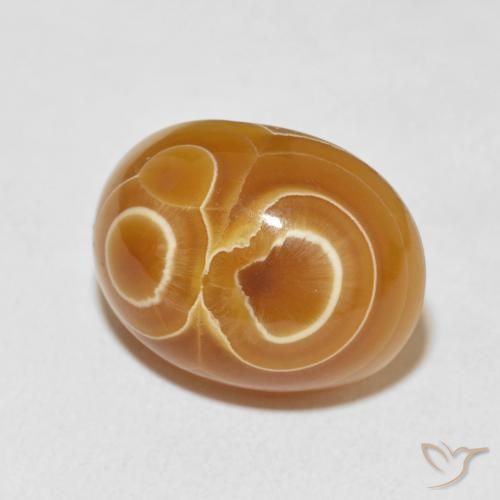 18.67 ct Multicolor Agate Stone, Natural Agate in Oval Cabochon Shape for Sale