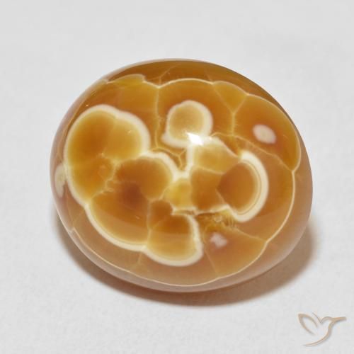 29.77 ct Multicolor Agate Stone, Natural Agate in Oval Cabochon Shape for Sale
