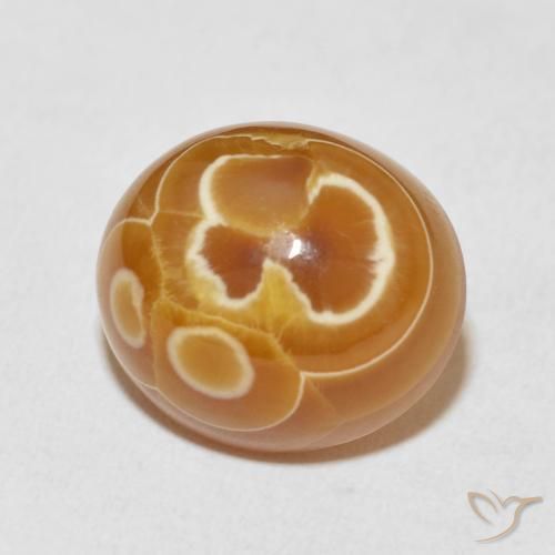 16.56 ct Multicolor Agate Stone, Natural Agate in Oval Cabochon Shape for Sale