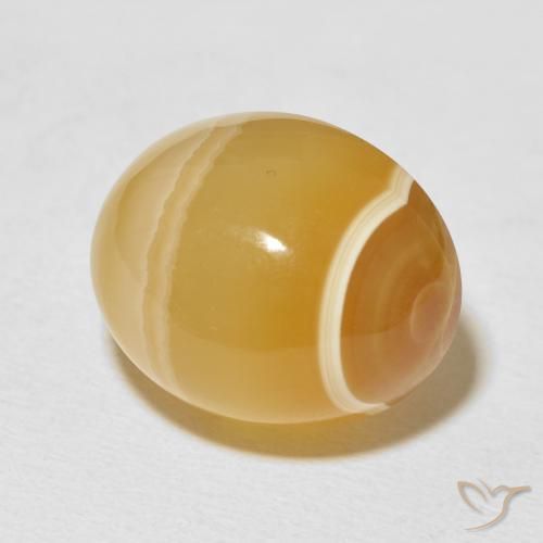 32.09 ct Multicolor Agate Stone, Natural Agate in Oval Cabochon Shape for Sale