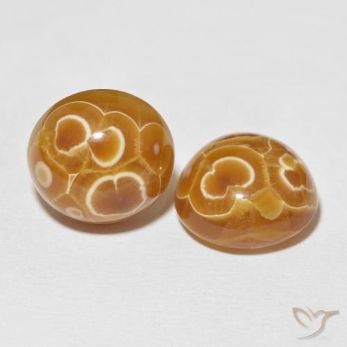 33.49 ctw Multicolor Agate Stones, Natural Agate in Oval Cabochon Shape for Sale