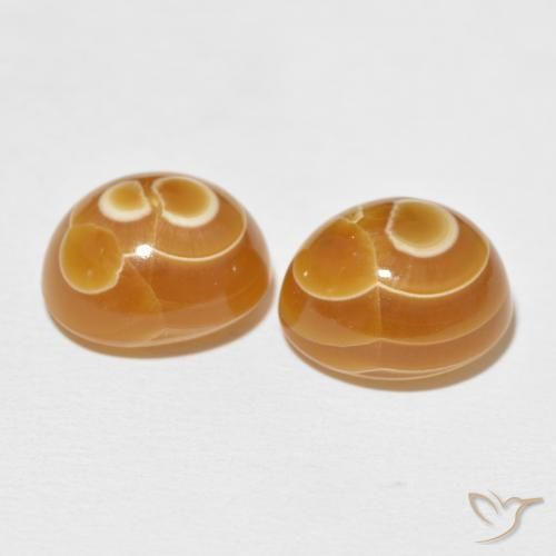 Agate Gemstones in 14 x 12 mm (calibrated) Size for Sale, Agate Stones in Multicolor Color