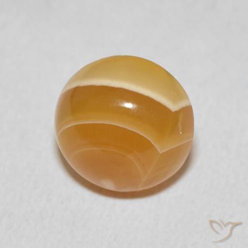 4.55 ct Multicolor Agate Stone, Natural Agate in Round Cabochon Shape for Sale