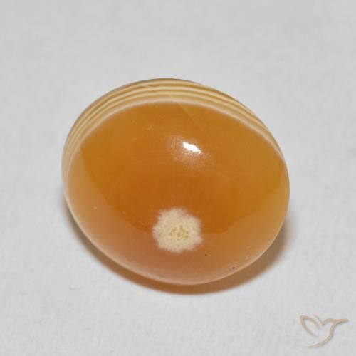 15.33 ct Multicolor Agate Stone, Natural Agate in Oval Cabochon Shape for Sale