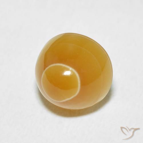 3.77 ct Multicolor Agate Stone, Natural Agate in Round Cabochon Shape for Sale