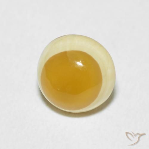 3.20 ct Multicolor Agate Stone, Natural Agate in Round Cabochon Shape for Sale