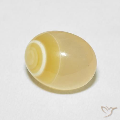9.44 ct Multicolor Agate Stone, Natural Agate in Oval Cabochon Shape for Sale