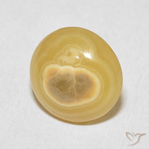 6.25 ct Multicolor Agate Stone, Natural Agate in Round Cabochon Shape for Sale